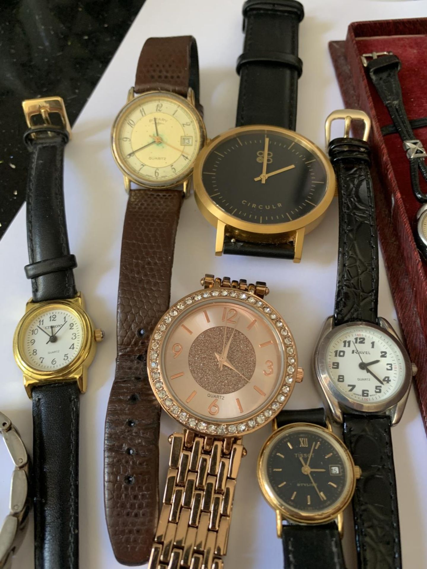 TEN VARIOUS WATCHES TO INCLUDE A VINTAGE BIFORA IN A PRESENTATION BOX - Image 2 of 5