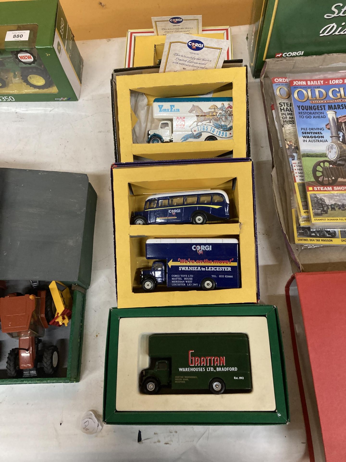 A GROUP OF FOUR BOXED CORGI DIECAST MODELS