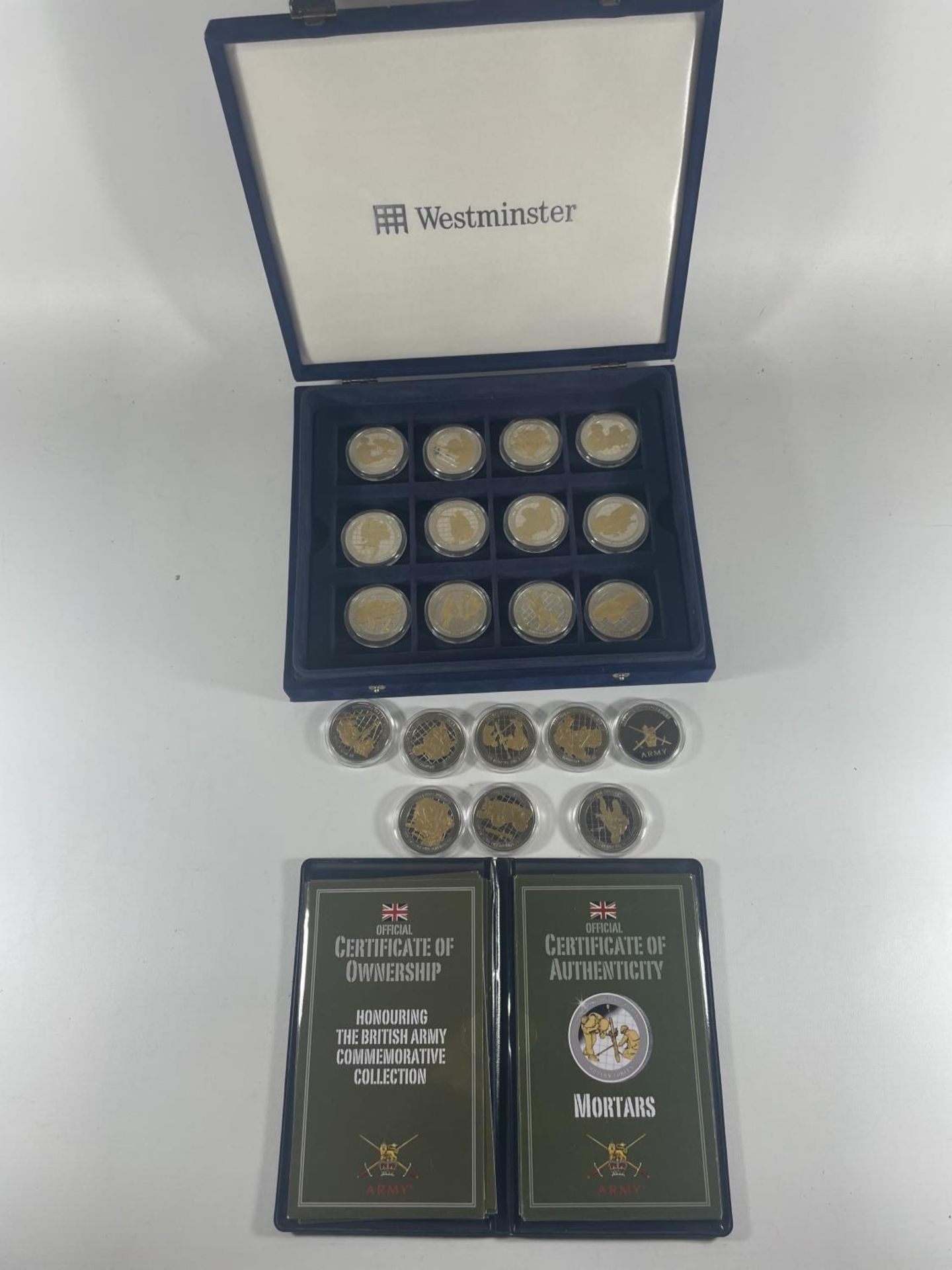 THE WESTMINSTER COLLECTION “HONOURING THE BRITISH ARMY COMMEMORATIVE COLLECTION” . 20 ITEMS IN TOTAL