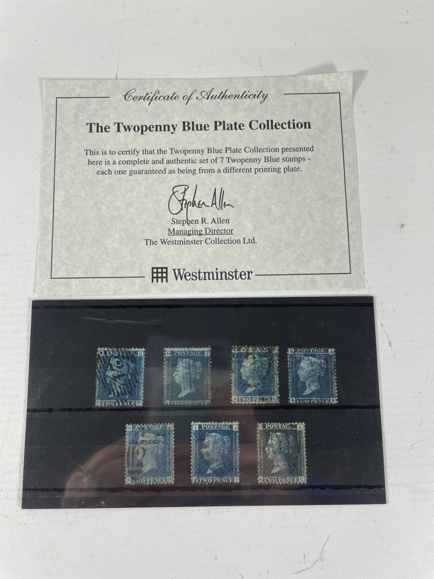 GB THE TWOPENNY BLUE PLATE COLLECTION