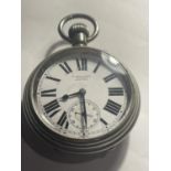 AN EARLY 20TH CENTURY POCKET WATCH SEEN WORKING BUT NO WARRANTY