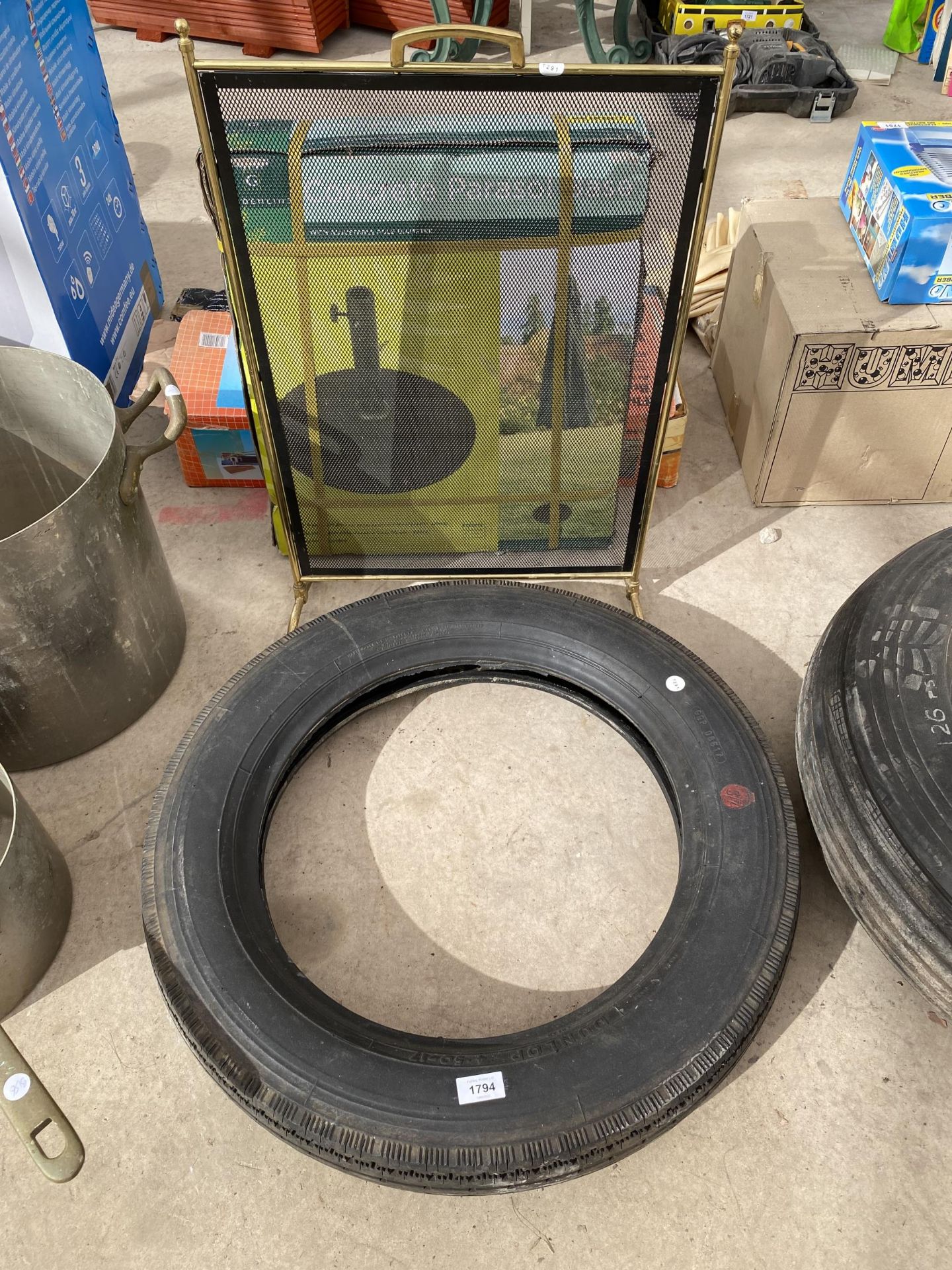 A VINTAGE DUNLOP TYRE