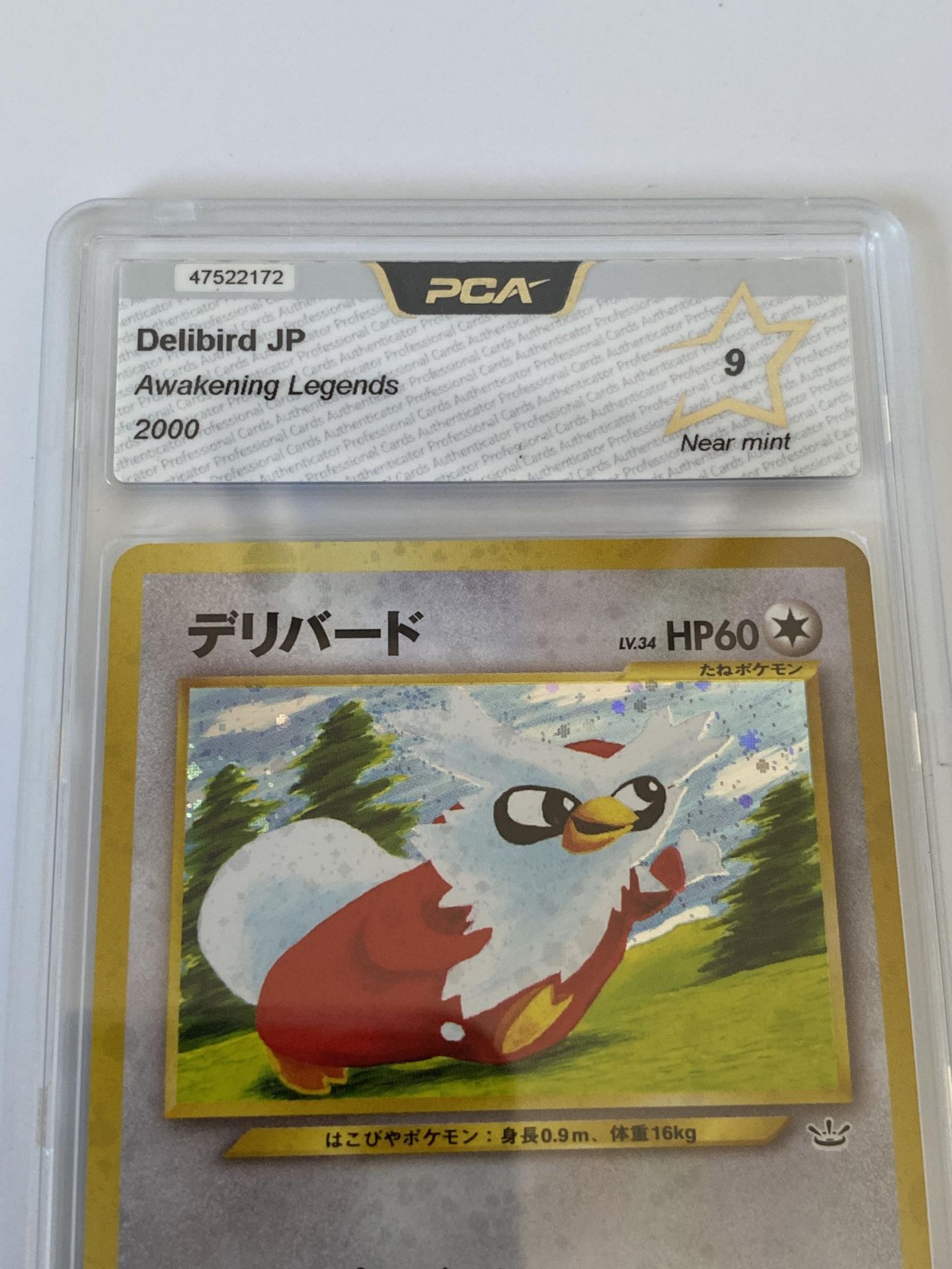 A JAPANESE GRADED POKEMON CARD -DELIBIRD AWAKENING LEGENDS - PCA GRADE - 9 - Image 2 of 3