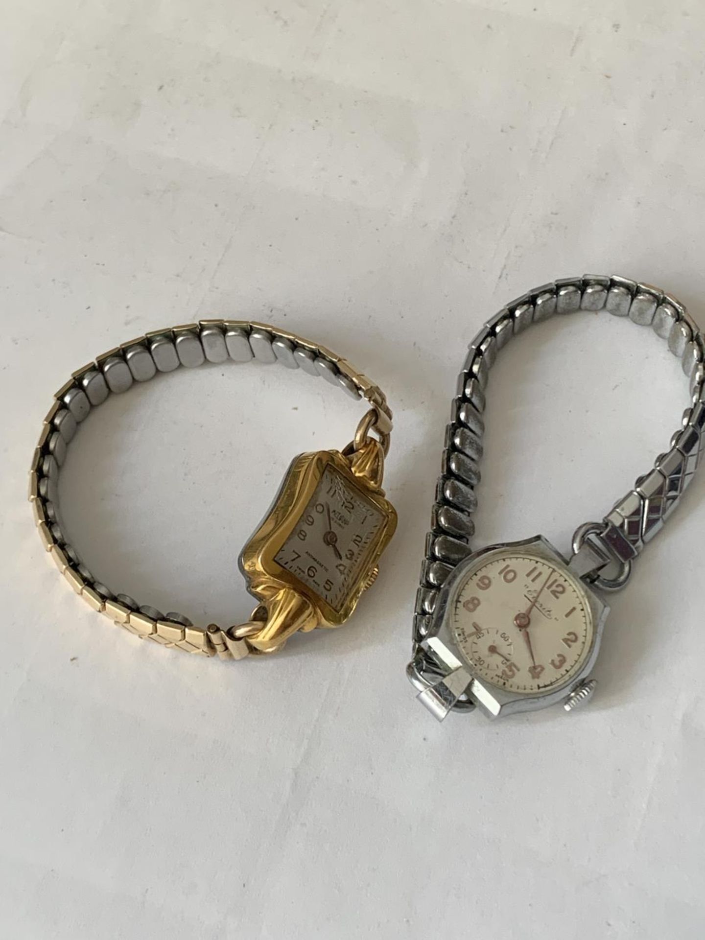 TWO VINTAGE LADIES WATCHES - MEDANIA & EVERITE