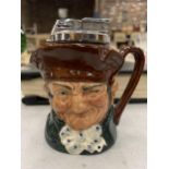 A ROYAL DOULTON 'OLD CHARLEY' TABLE LIGHTER