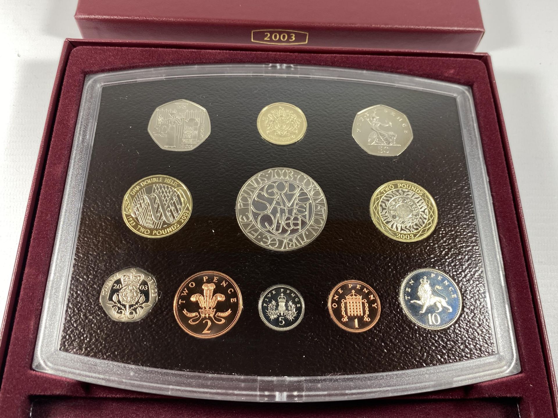 A 2003 ROYAL MINT CASED PROOF COIN SET - Image 2 of 2