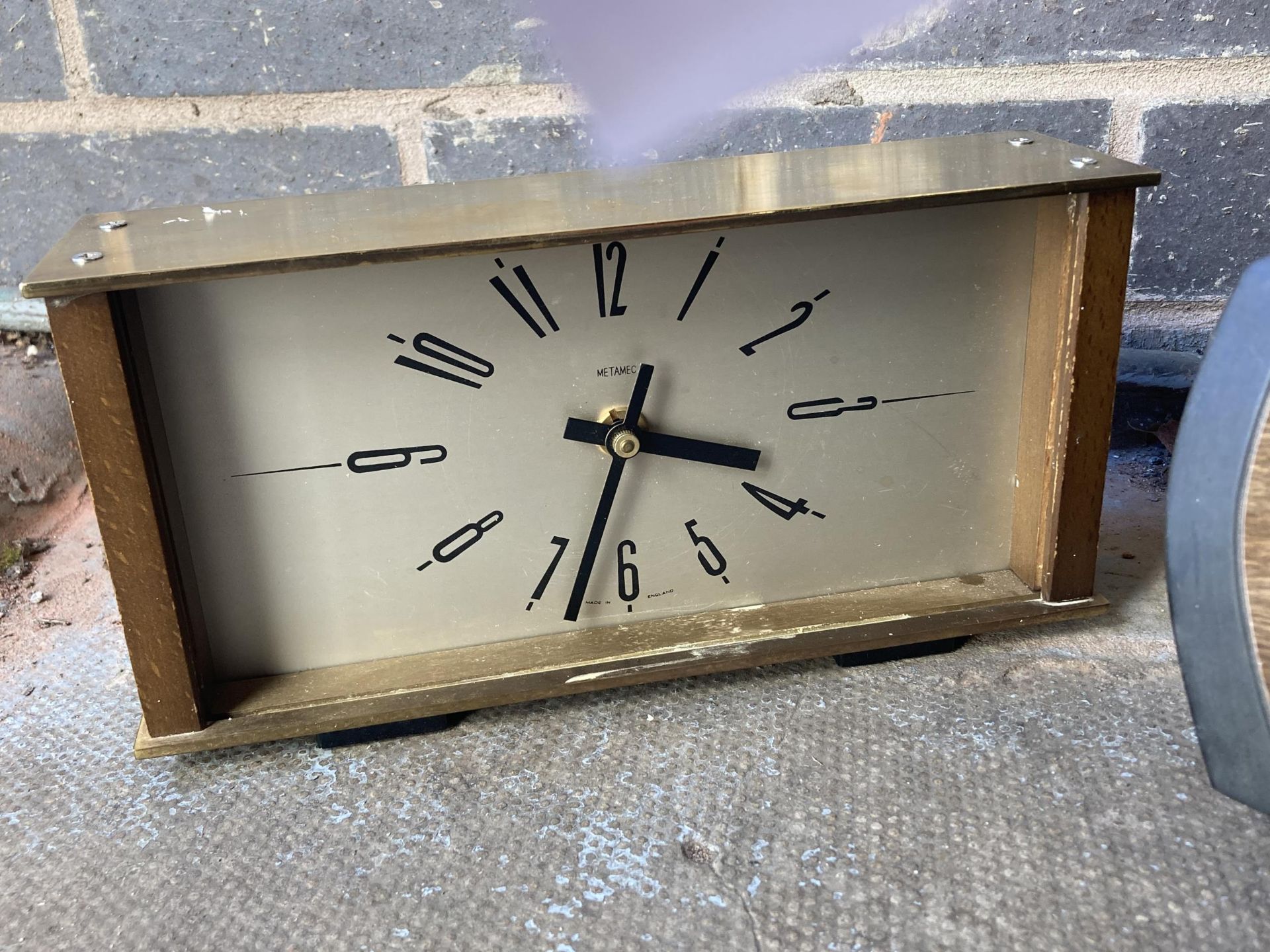 TWO VINTAGE METAMEC MANTLE CLOCKS - Image 3 of 6