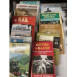 A LARGE QUANTITY OF BOOKS DEDICATED TO THE RAILWAYS TO INCLUDE THE GUINESS BOOK OF RAIL FACTS AND