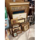 A LARGE ASSORTMENT OF FRAMED PRINTS AND PICTURES