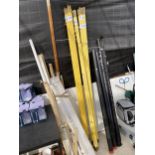A LARGE QUANTITY OF LONG DRAINING RODS