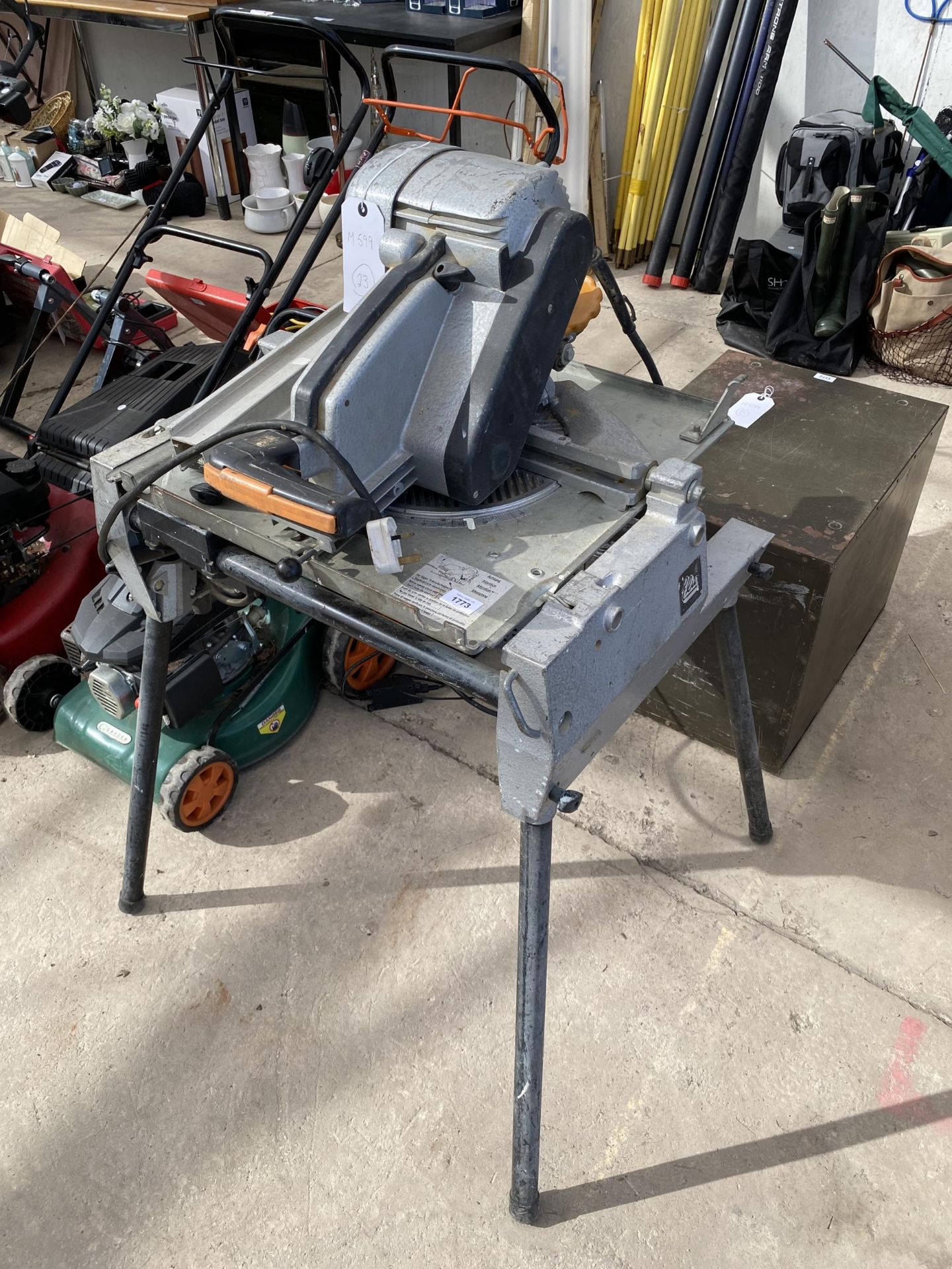 AN ELU ELECTRIC TABLE MITRE SAW