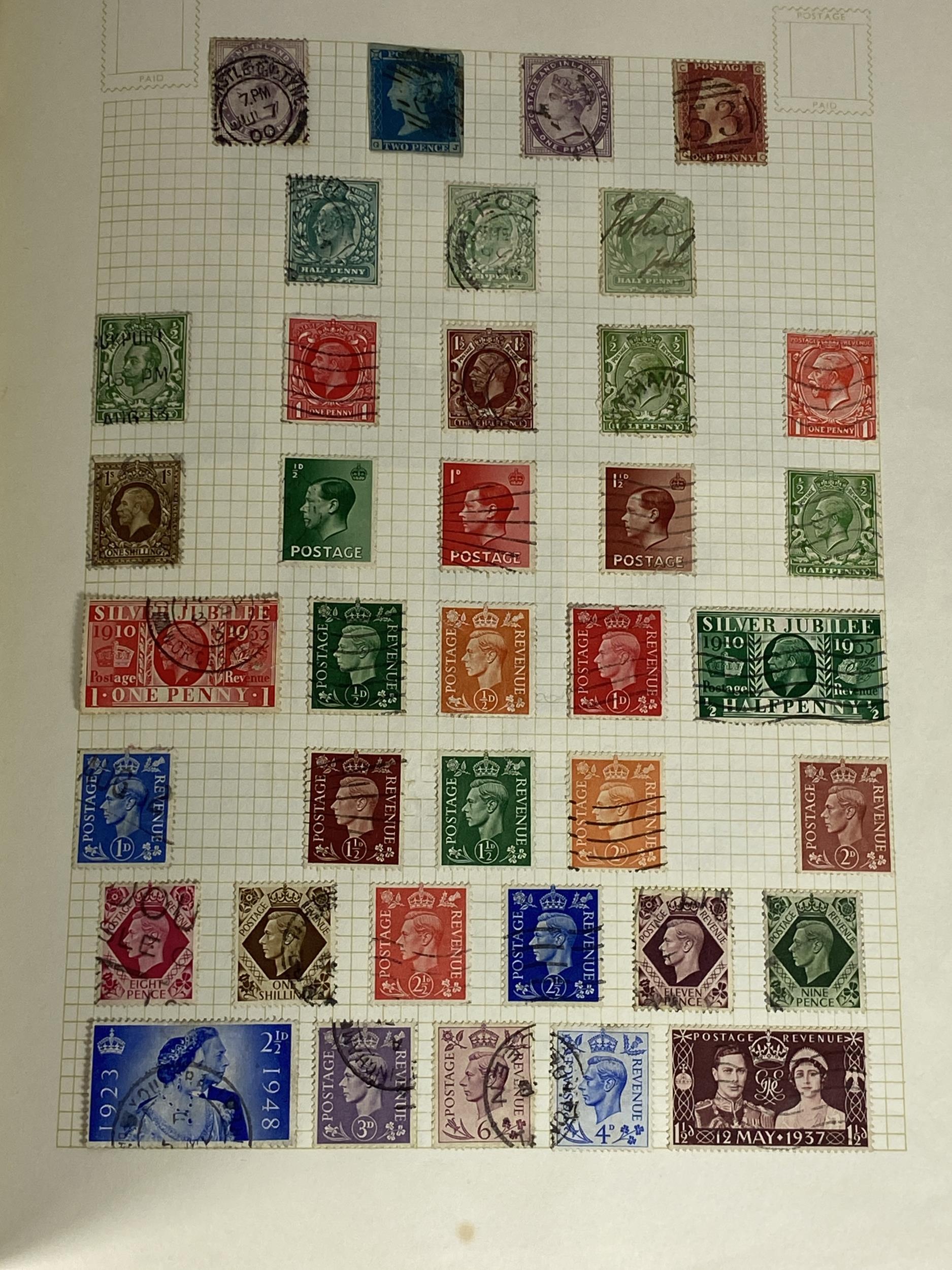 A STAMP ALBUM CONTAINING QUEEN ELIZABETH II MINT AND USED STAMPS, FIRST DAY COVERS AND PACKETS OF - Image 3 of 3
