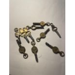 A SET OF POCKET WATCH KEYS