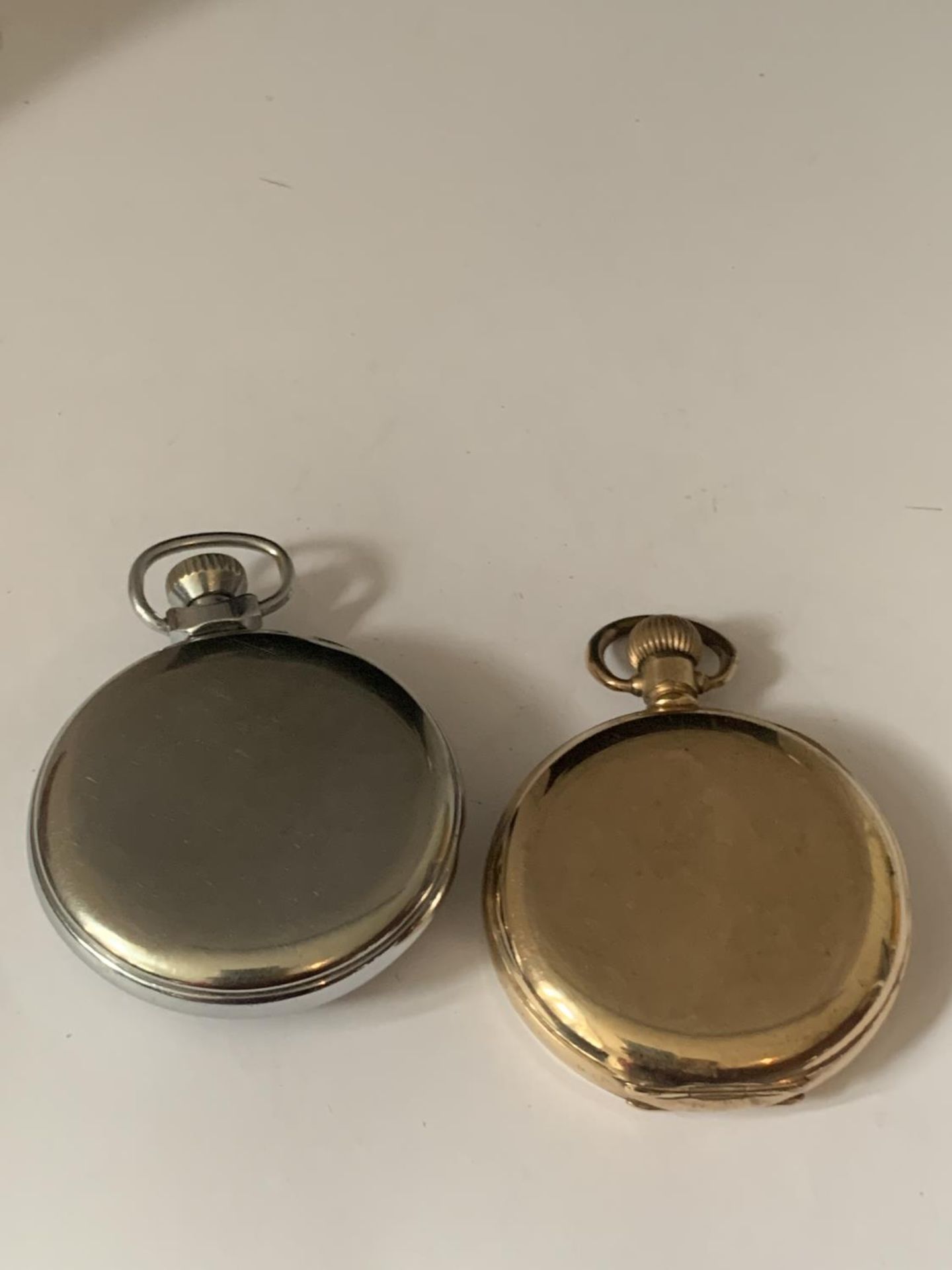 TWO POCKET WATCHES ONE GOLD PLATED - Image 4 of 4