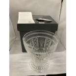 A BOXED WATERFORD CRYSTAL TOASTS TO THE YEAR 2000 GLASS MILLENIUM CHAMPAGNE BUCKET
