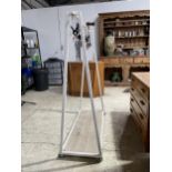 A METAL FRAMED WHEELED TROLLEY