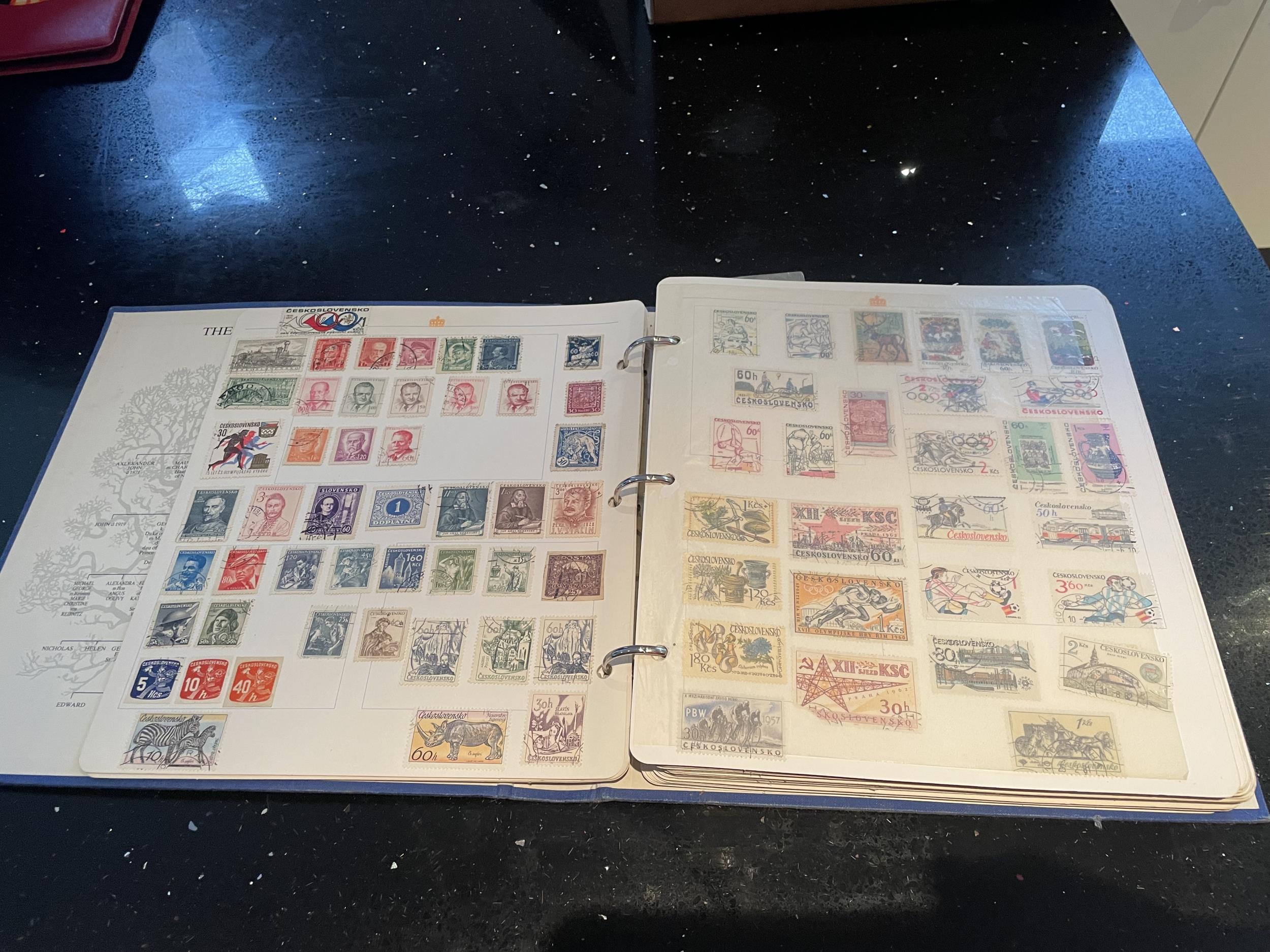 THE ROYAL FAMILY STAMP ALBUM OF WORLD STAMPS - HUNGARY, CUBA, POLAND ETC - Image 4 of 7