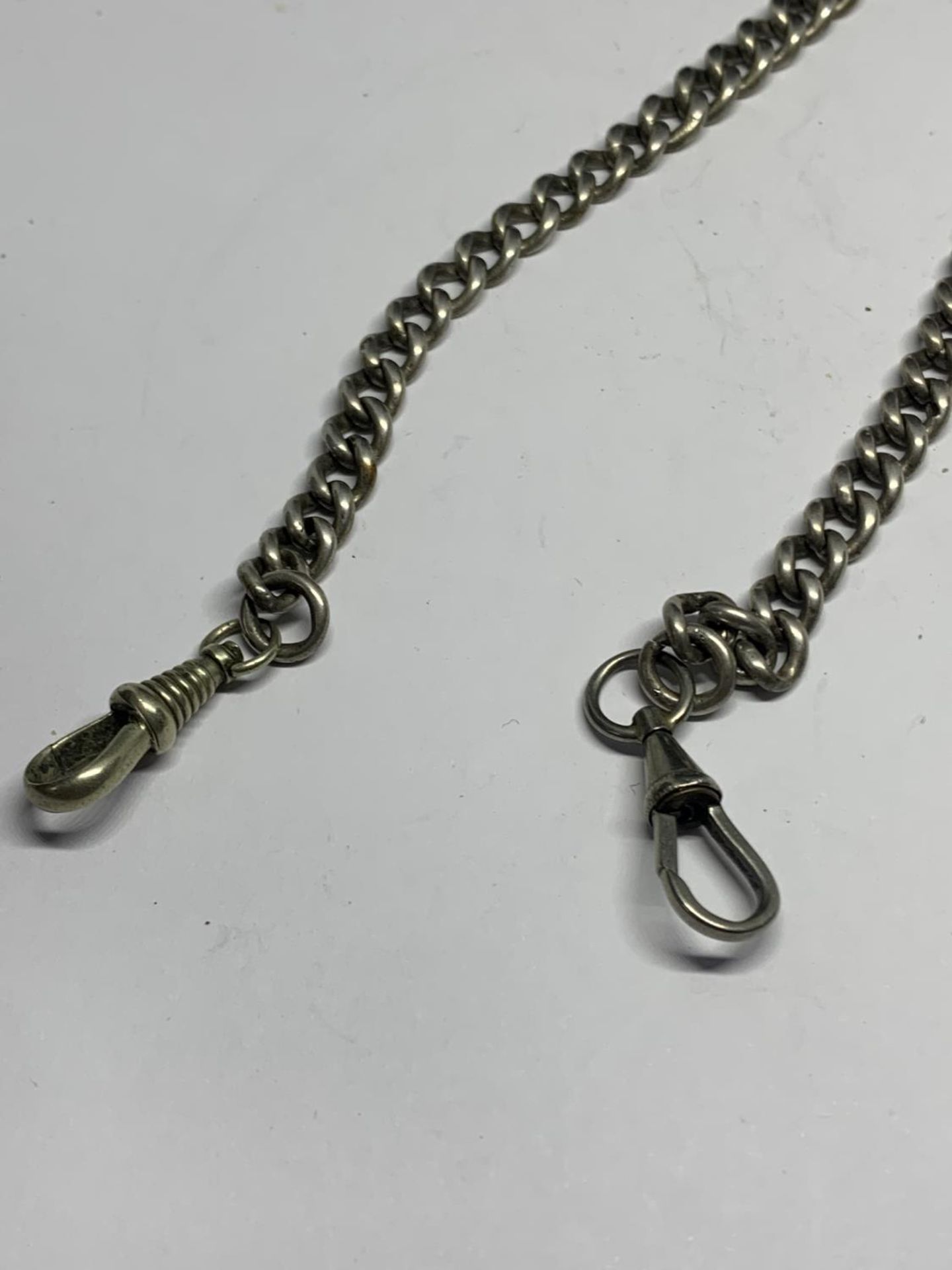 A DOUBLE ALBERT WATCH CHAIN AND FOB - Image 2 of 3