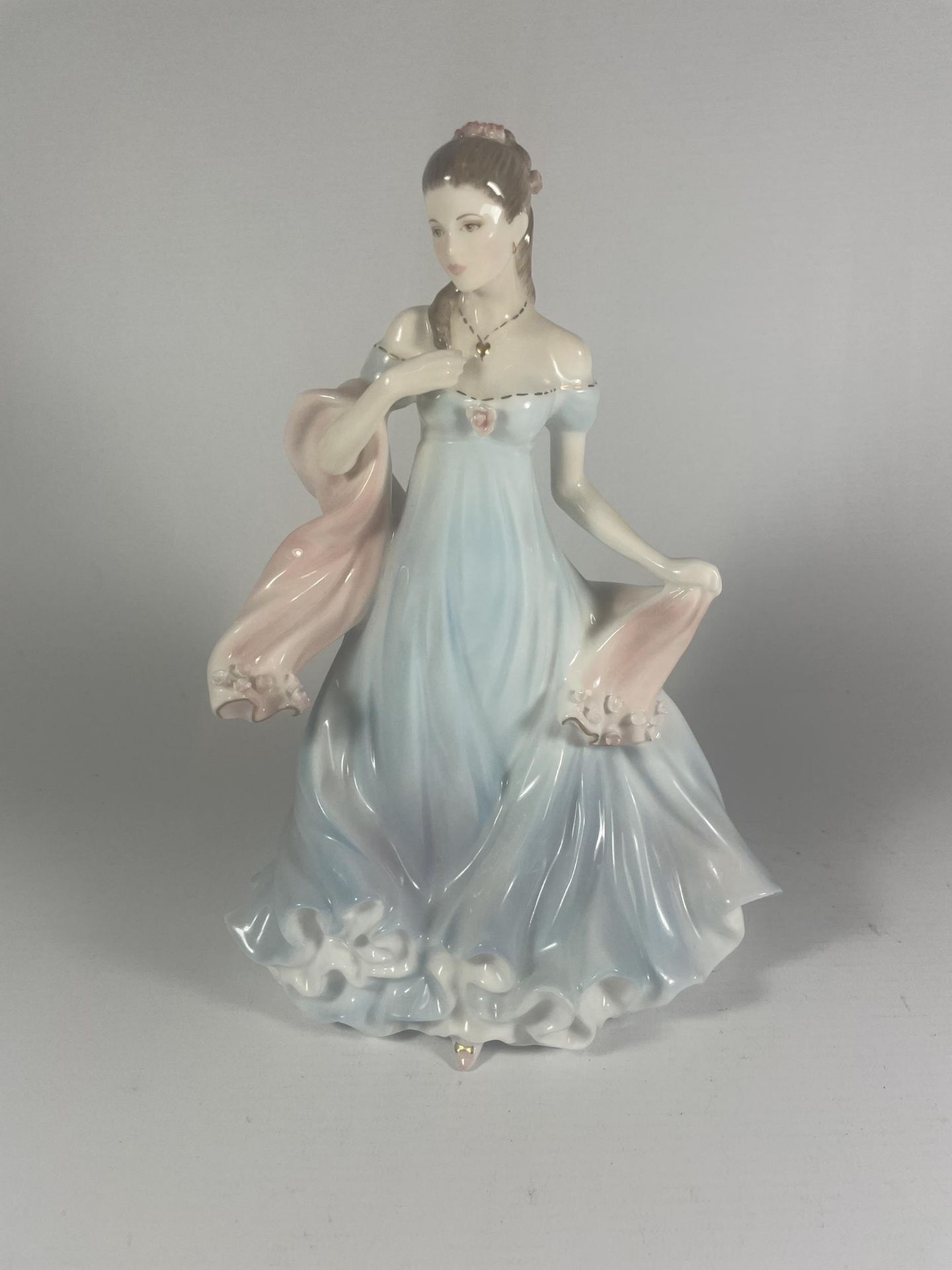 A ROYAL WORCESTER WITH ALL MY HEART LADY FIGURE
