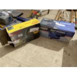 A BOSCH ELECTRIC JIGSAW AND A POWERCRAFT BELT SANDER