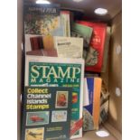 VARIOUS BOOKS AND MAGAZINES RELATING TO STAMP COLLECTING