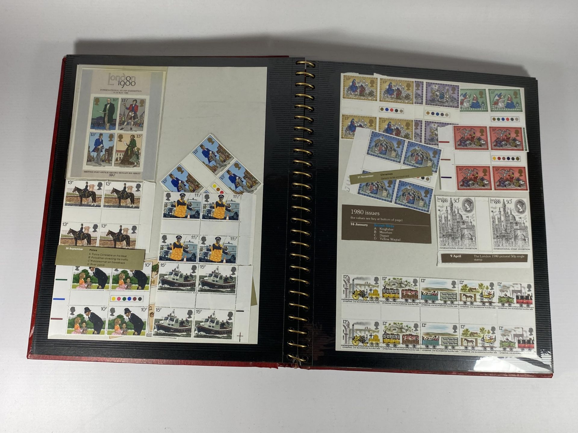 A STAMP ALBUM CONTAINING A LARGE QUANTITY OF BRITISH MINT STAMPS - Image 3 of 10