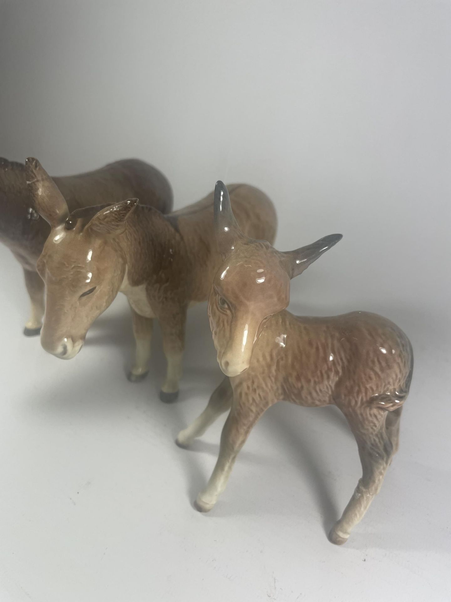 THREE BESWICK DONKEYS (ONE LEG & EAR A/F) - Image 2 of 5