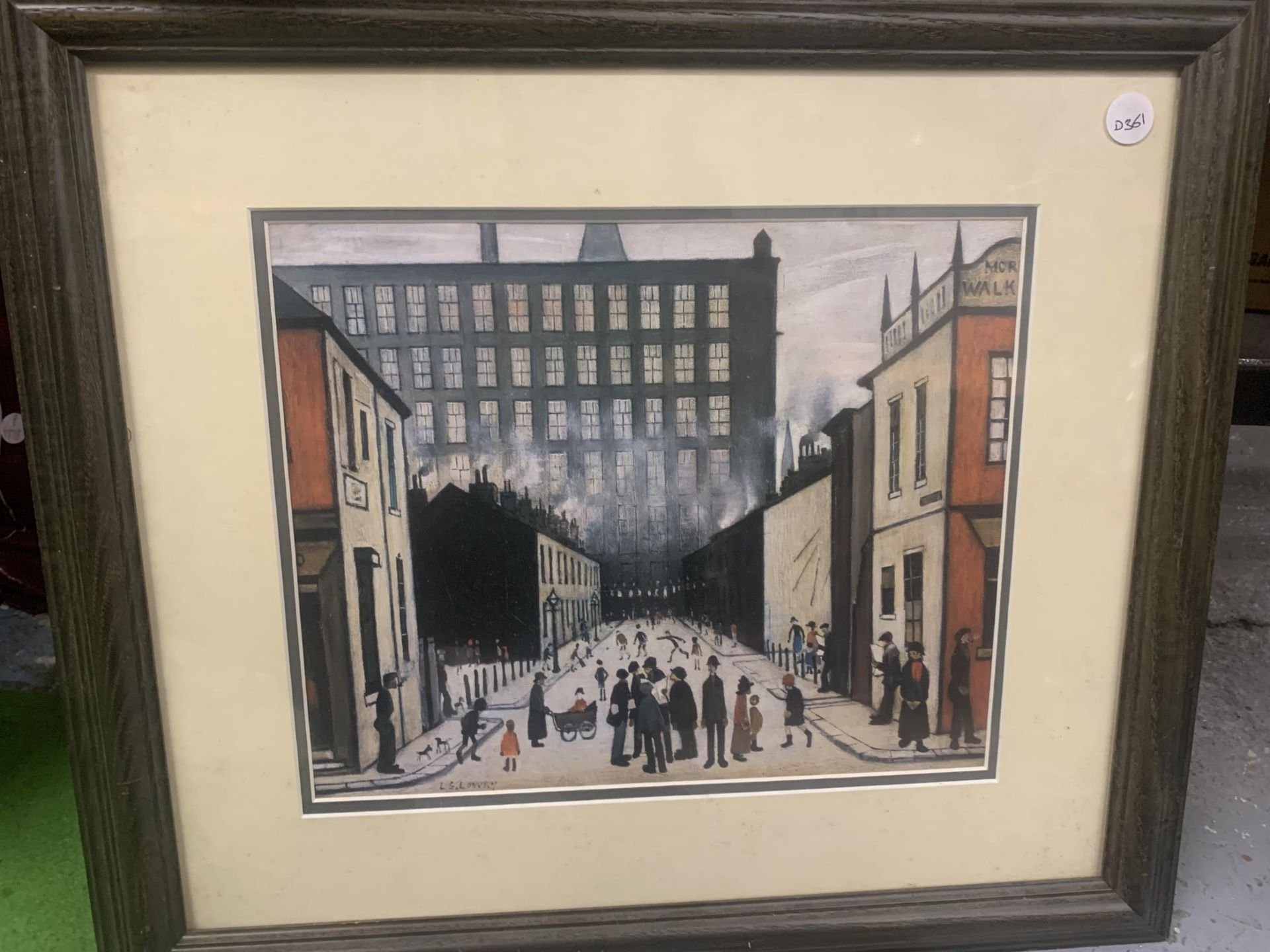 AN L S LOWRY FRAMED PRINT