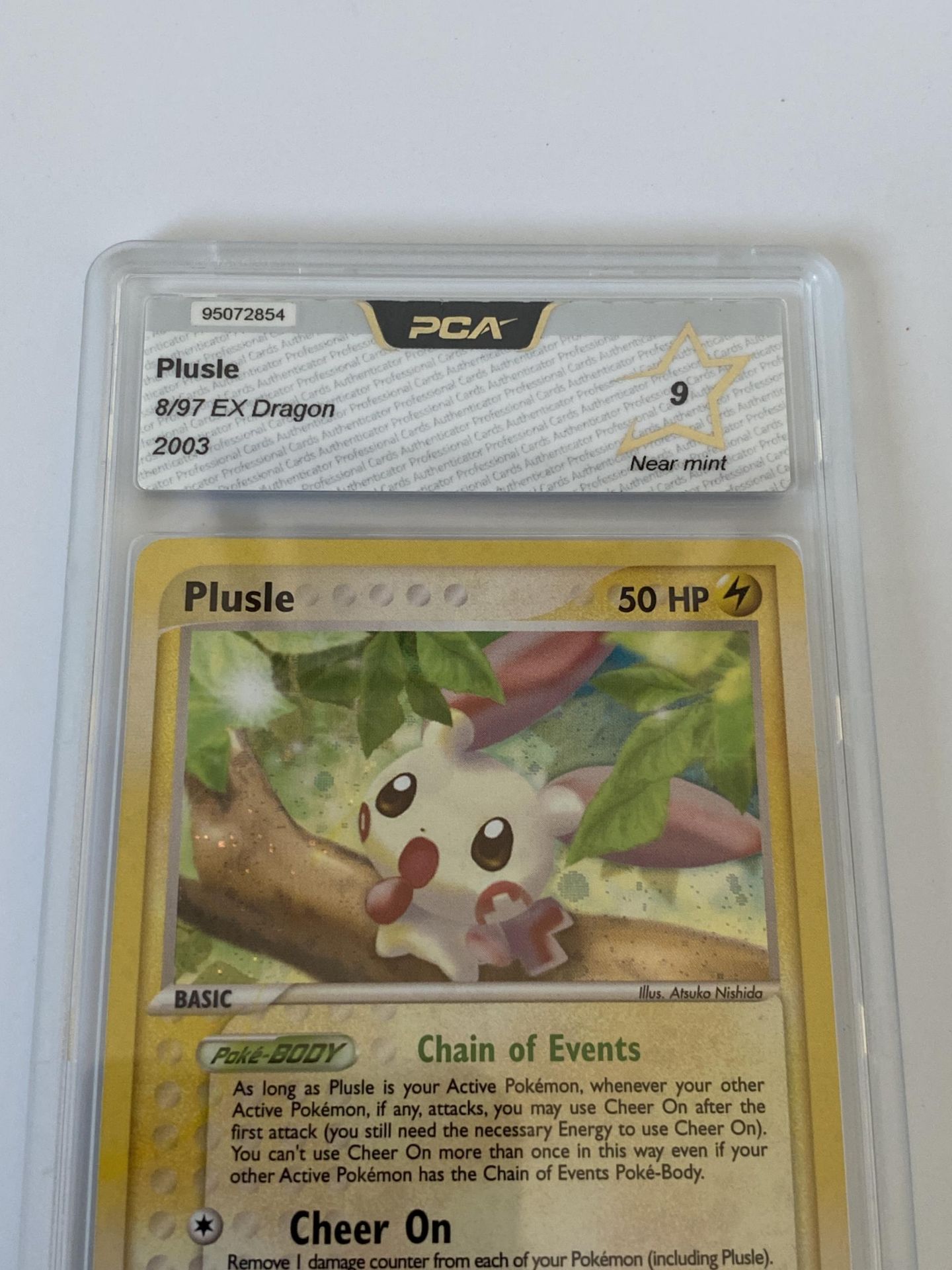 A GRADED POKEMON CARD -PLUSLE 8/97 EX DRAGON - PCA GRADE - 9 - Image 2 of 3