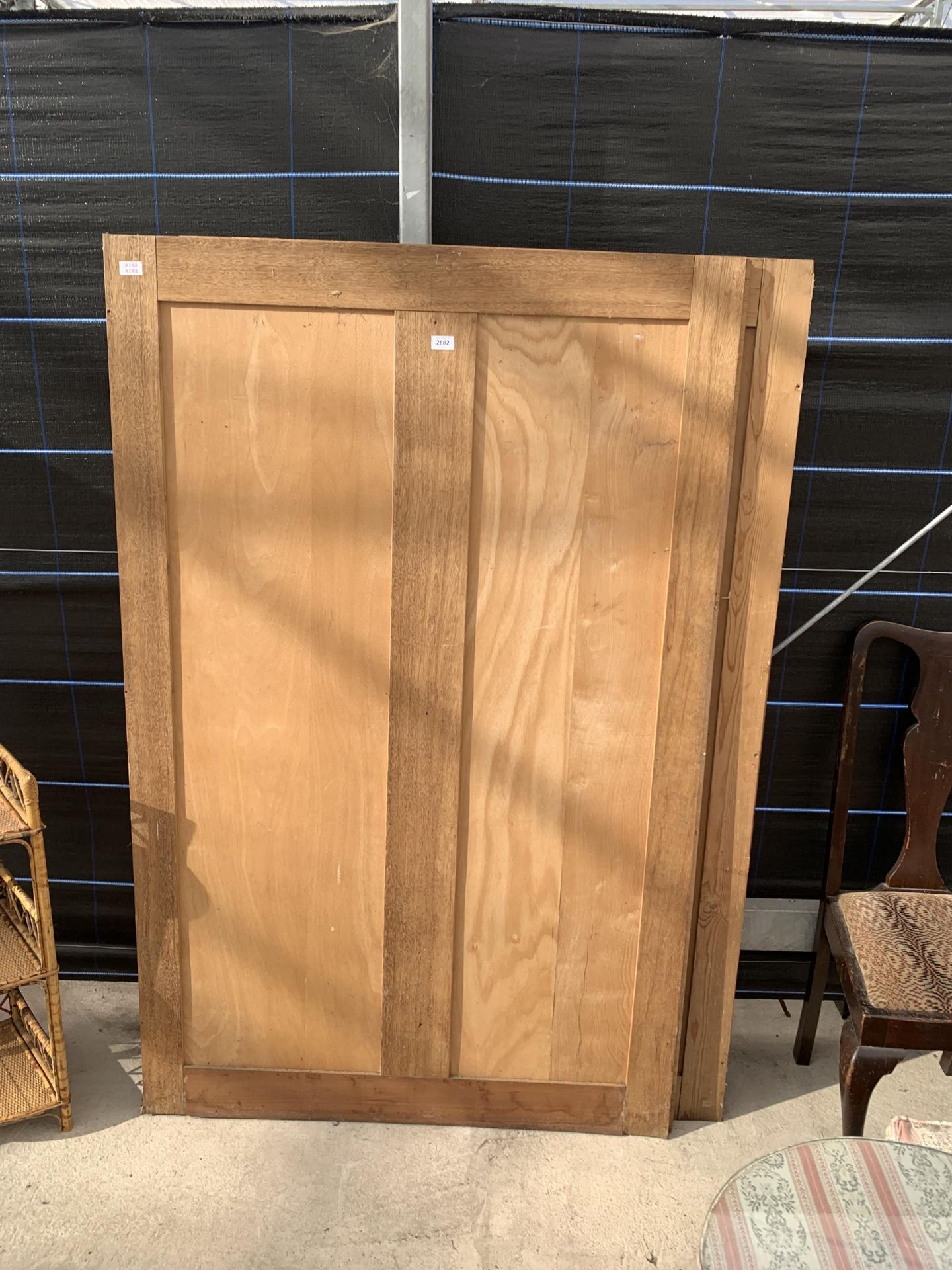 TWO WOODEN PANELS 66" X 42" EACH