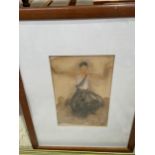 TWO FRAMED PICTURES TO INCLUDE AN ORIENTAL BIRD PRINT