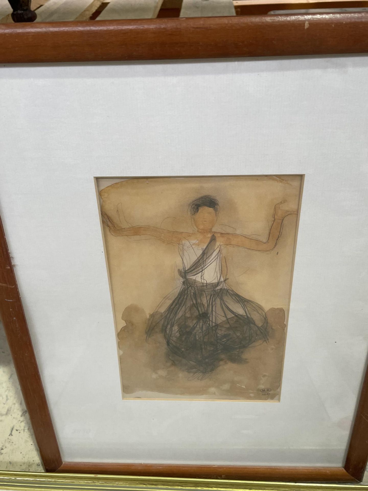 TWO FRAMED PICTURES TO INCLUDE AN ORIENTAL BIRD PRINT