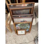 AN ASSORTMENT OF FRAMED PRINTS AND TAPESTRIES