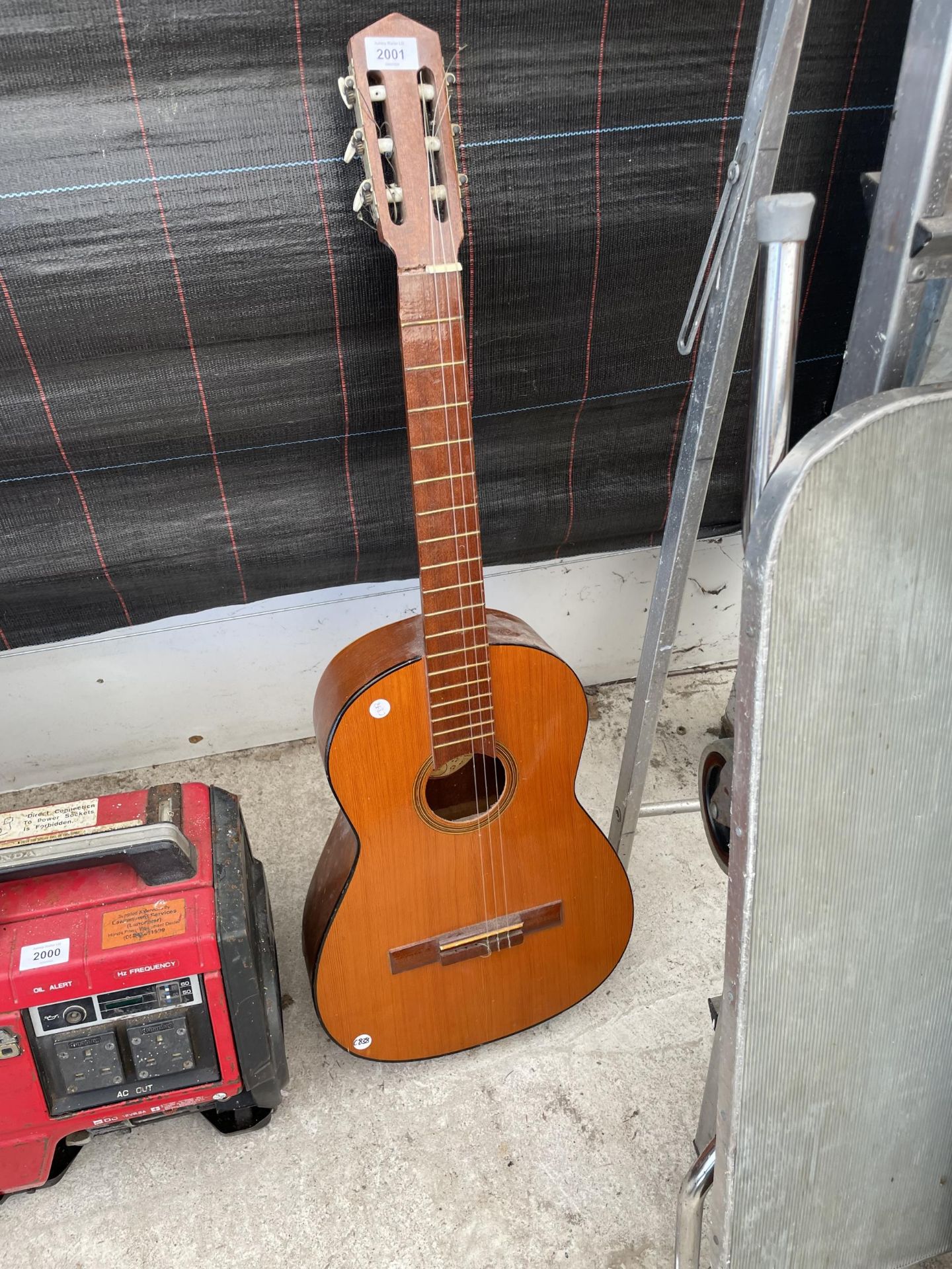 A DIS-COM MADE IN SPAIN ACOUSTIC GUITAR