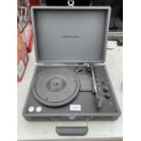 A CROSLEY PORTABLE RECORD PLAYER