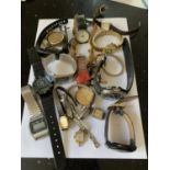 A LARGE COLLECTION OF WATCHES AND WATCH PARTS