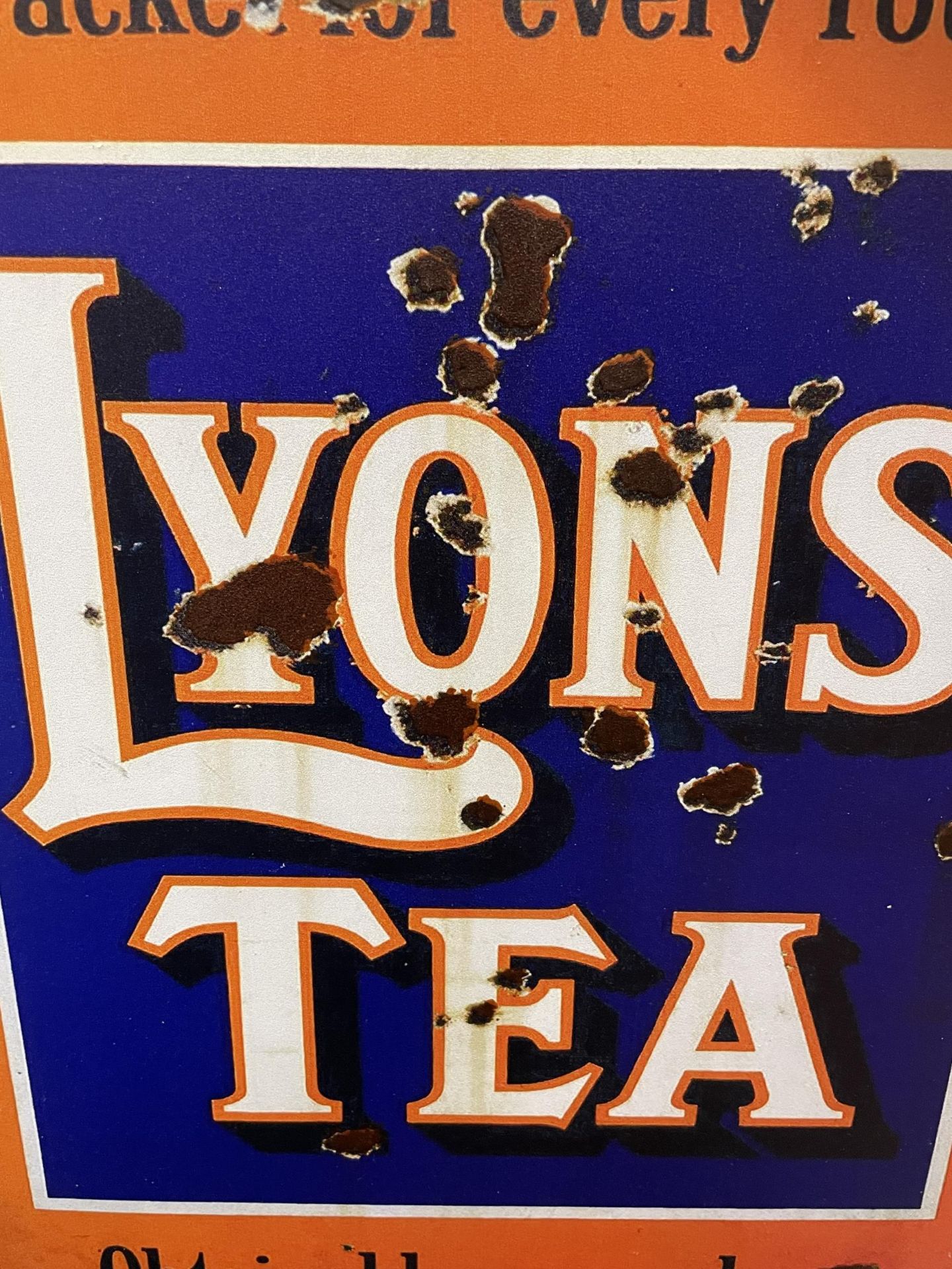 A LYONS TEA METAL SIGN - Image 2 of 2