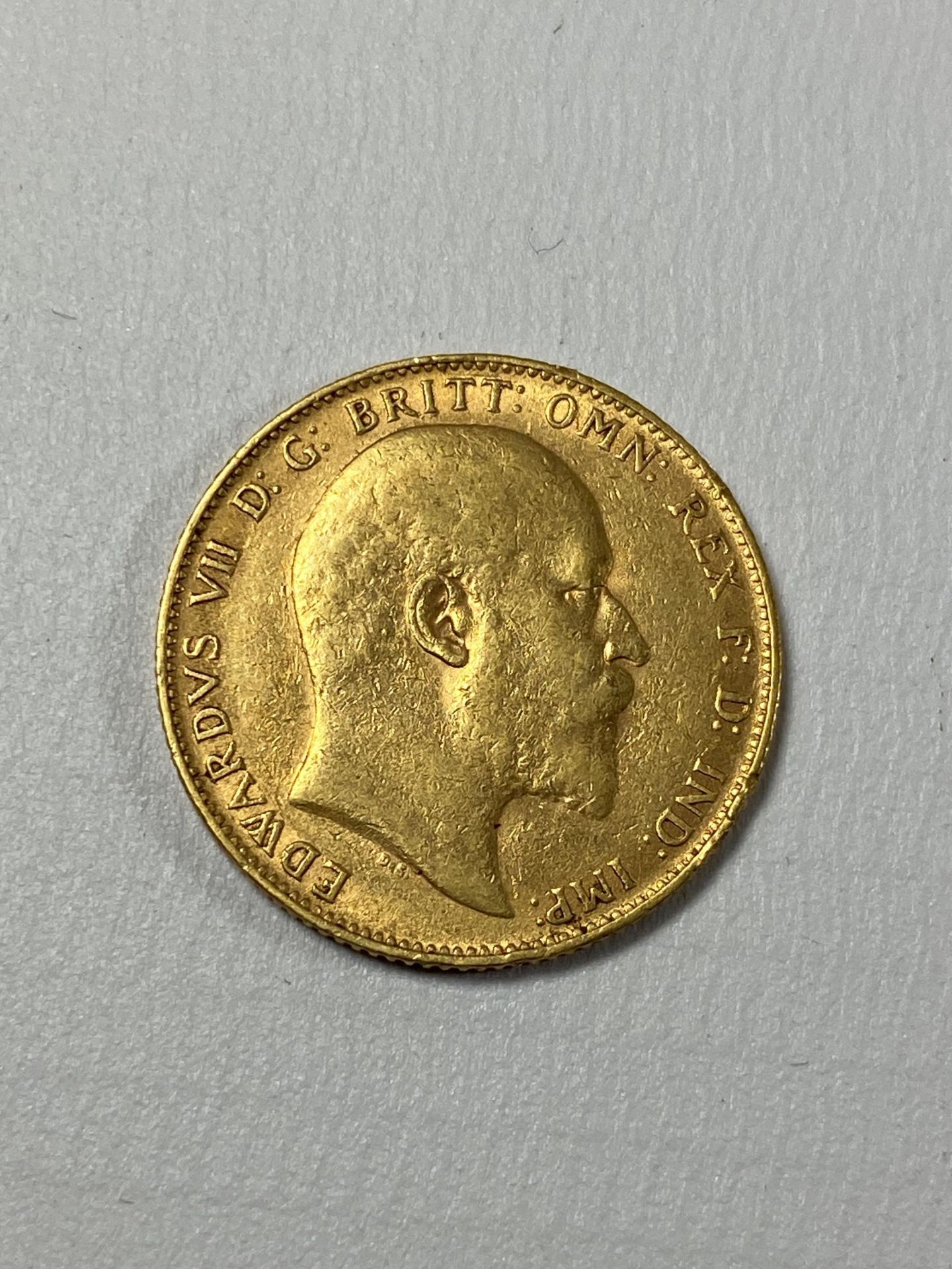 AN EDWARD VII 1909 GOLD FULL SOVEREIGN - Image 2 of 2