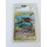 A JAPANESE GRADED POKEMON CARD -CELEBI & VENUSAUR GX001/095 TAG BOLT - PCA GRADE - 9.5