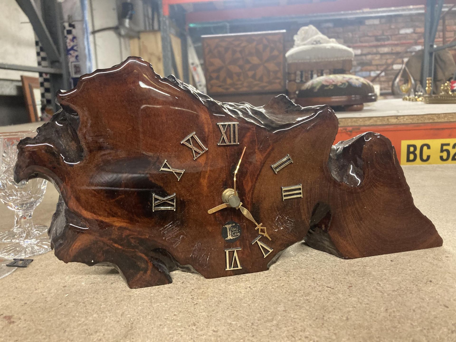 TWO WALL CLOCKS PLUS A MANTLE CLOCK - Image 4 of 4