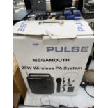 A PULSE MEGAMOUTH 20W WIRELESS PA SYSTEM