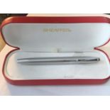 A SHEAFFER FOUNTAIN PEN IN A PRESENTATION BOX