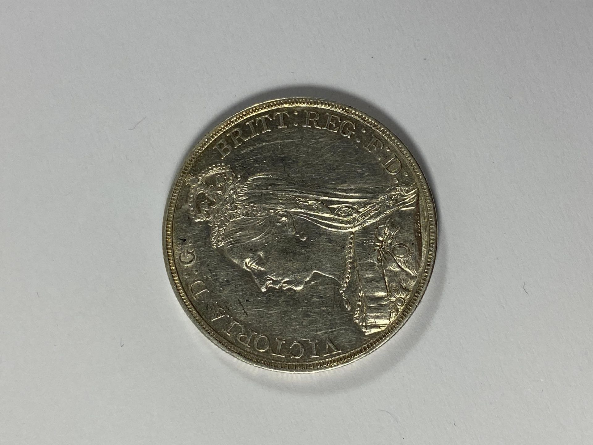 A QUEEN VICTORIA 1889 SILVER CROWN - Image 2 of 2