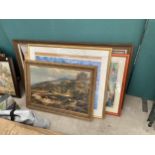 AN ASSORTMENT OF FRAMED PRINTS AND PICTURES