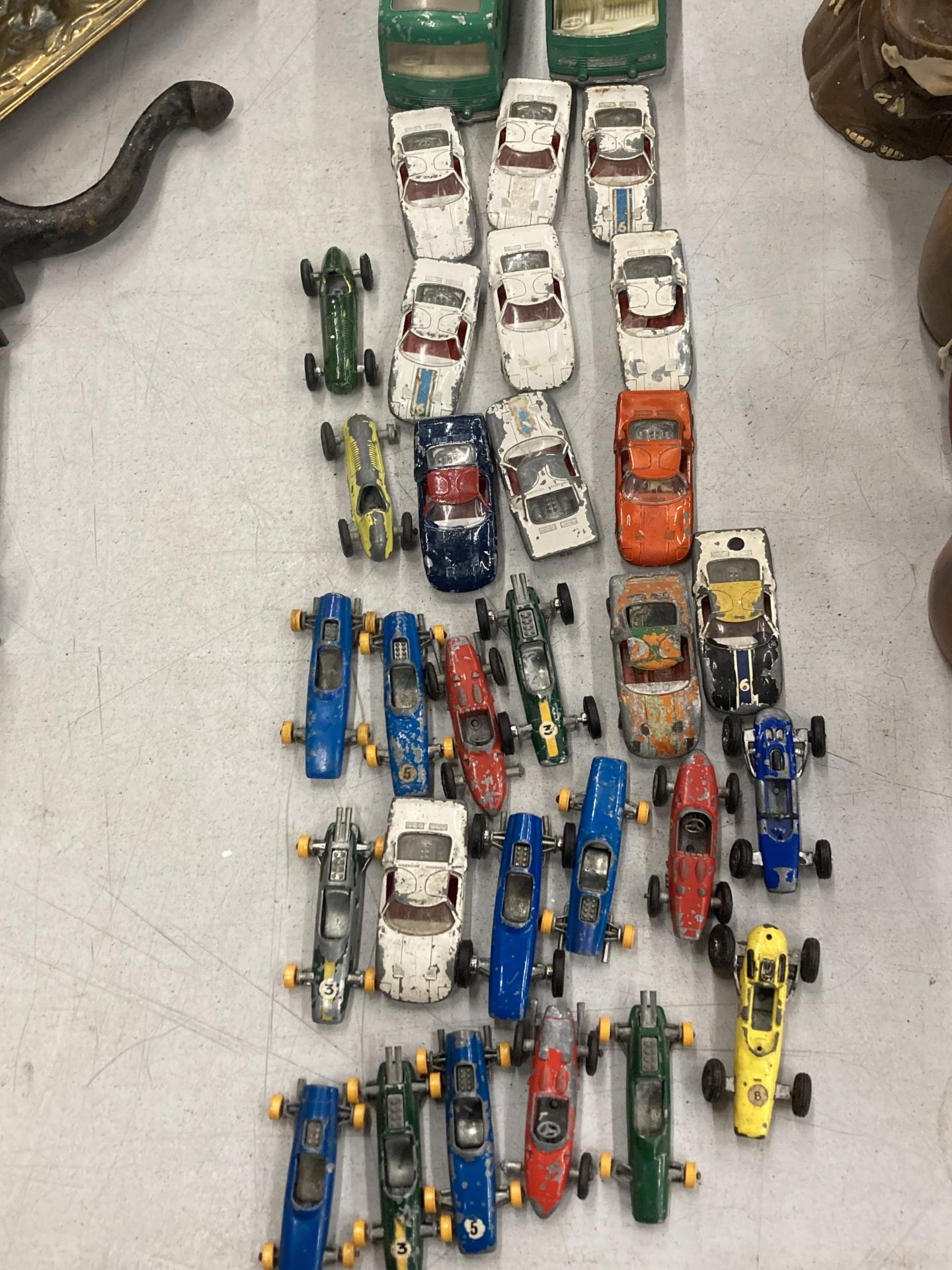 A QUANTITY OF VINTAGE 1960'S LESNEY FORMULA 1 CARS, TRUCKS, ETC - Image 2 of 4