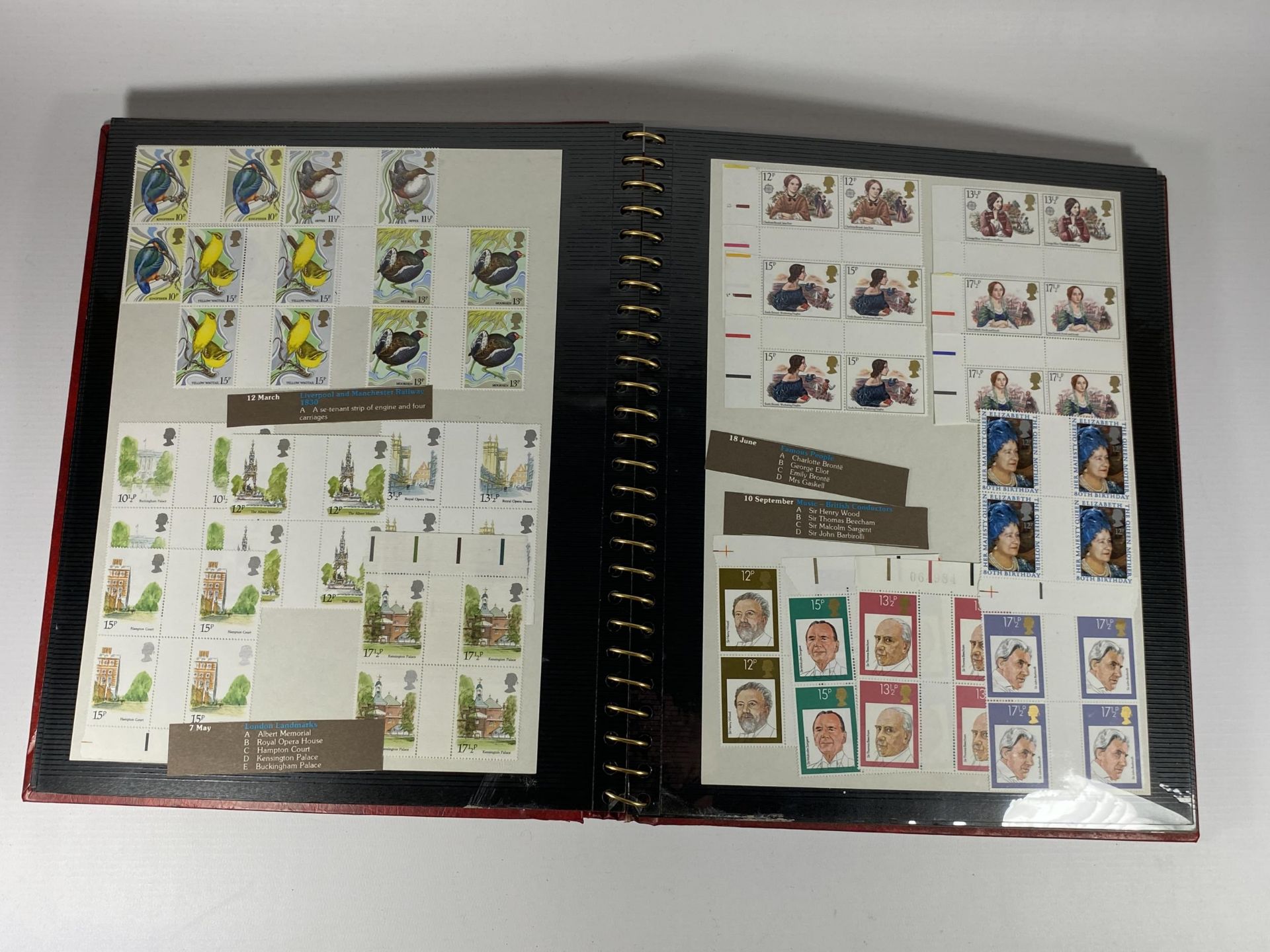 A STAMP ALBUM CONTAINING A LARGE QUANTITY OF BRITISH MINT STAMPS - Image 4 of 10
