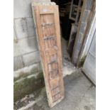 A VINTAGE INDIAN HARDWOOD PANEL