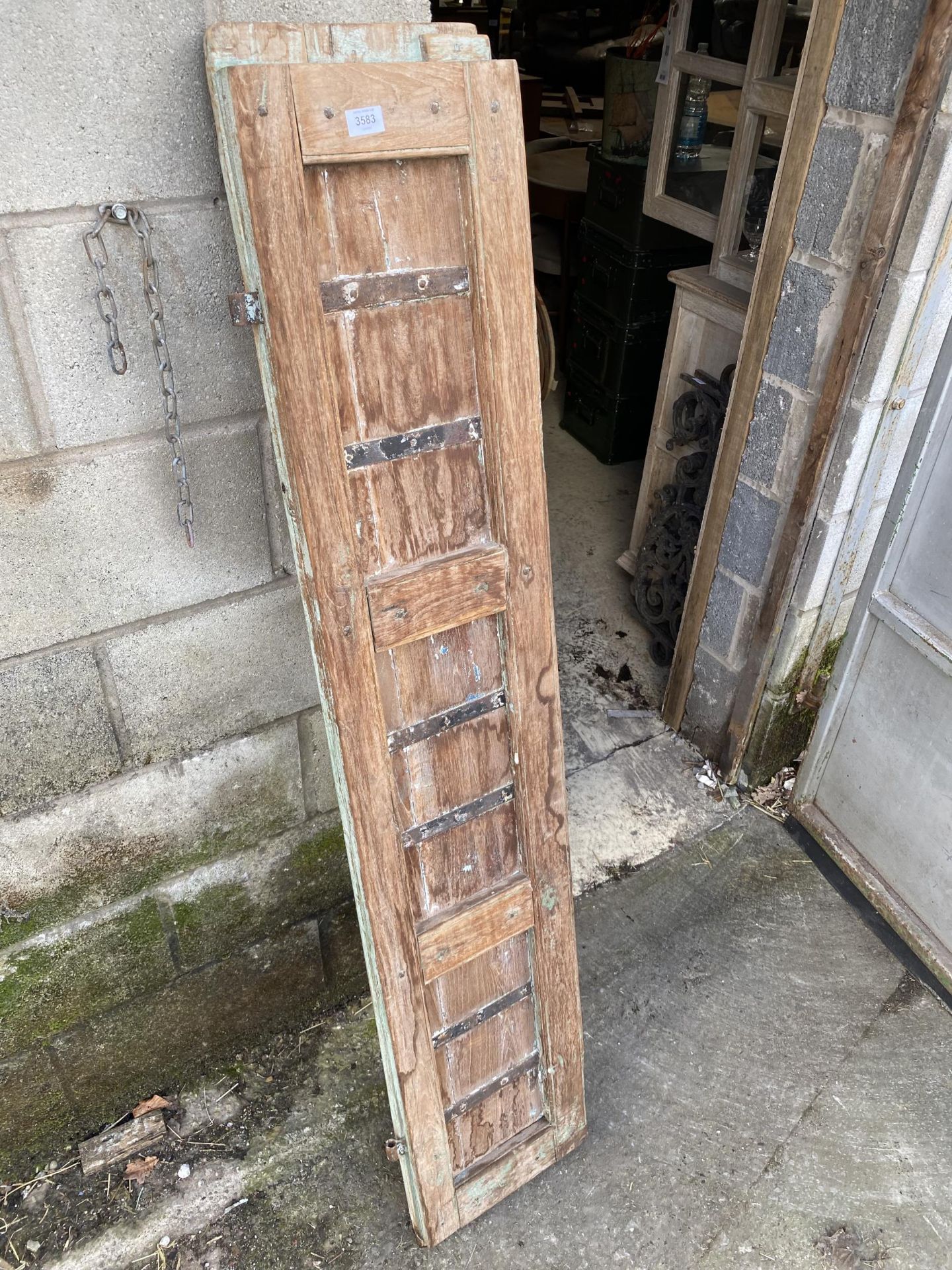 A VINTAGE INDIAN HARDWOOD PANEL