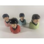 A SET OF FOUR BAIRSTOW LIMITED EDITION BEATLES TOBY JUGS