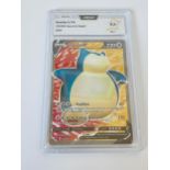 A GRADED POKEMON CARD -SNORLAX V FA197/202 SWORD & SHIELD - PCA GRADE - 9.5